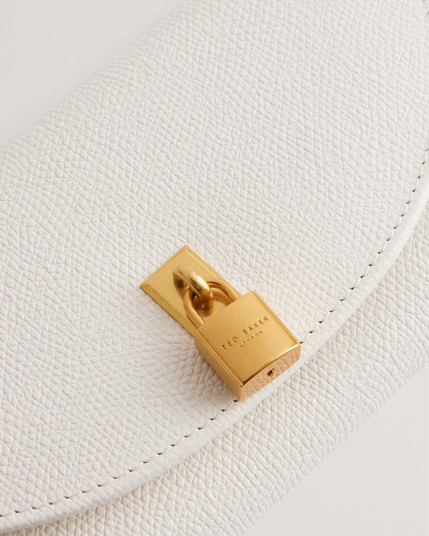 Women's Wesmina-Padlock Detail Large Purse Ecru