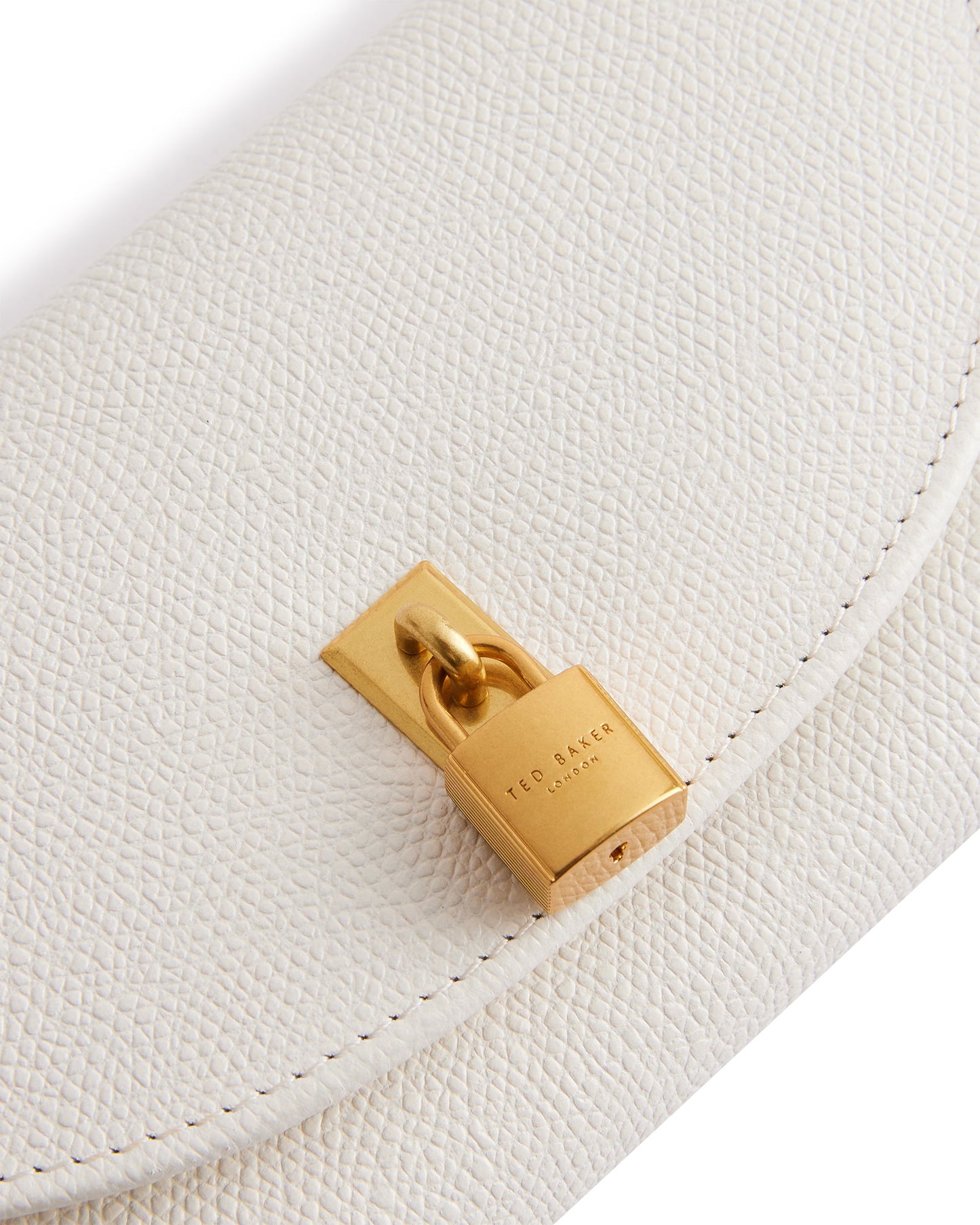 Women's Wesmina-Padlock Detail Large Purse Ecru