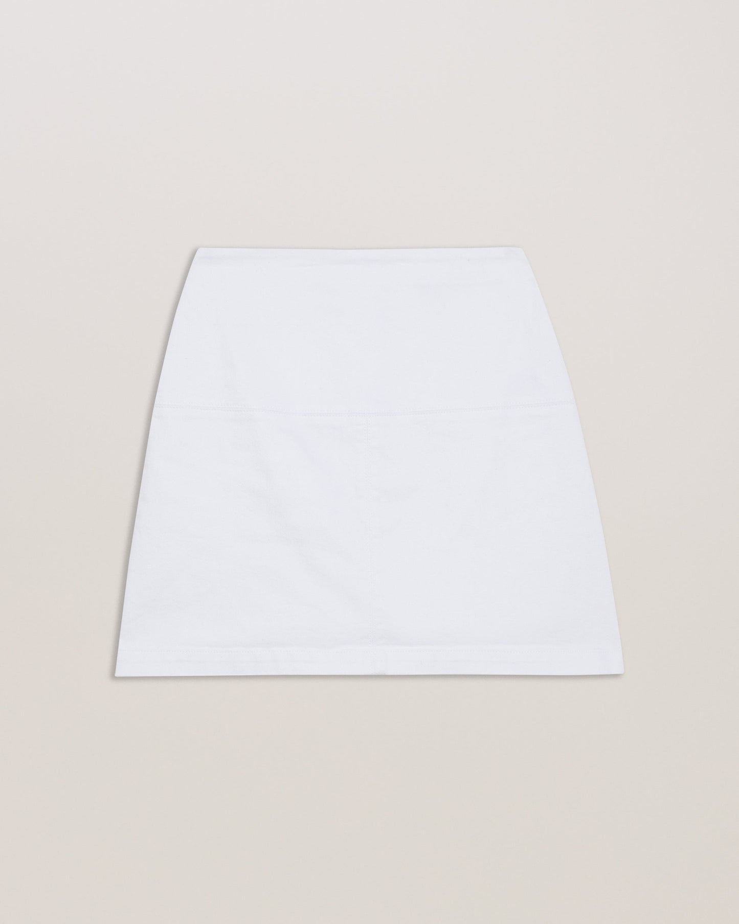 Women's Valiad-A-Line Denim Mini Skirt White