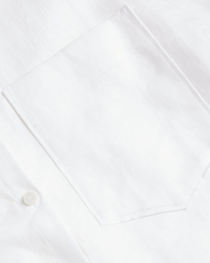 Women's TOLOCA-Oversized Linen Shirt White