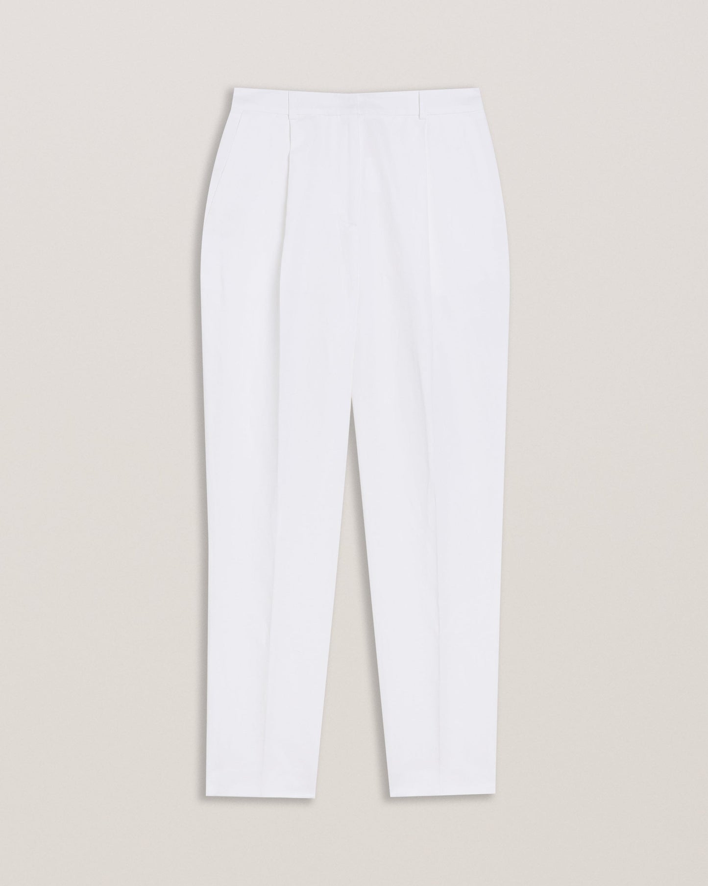 Women's Musubt-High Rise Tailored Trousers White