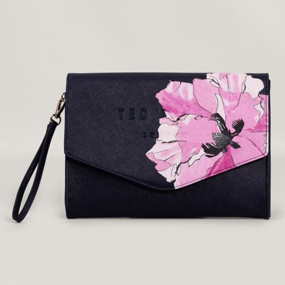 Women's Mielliy-Floral Printed Envelope Pouch Navy