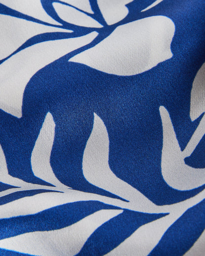 Women's Ritaas-Printed Silk Square Scarf Blue