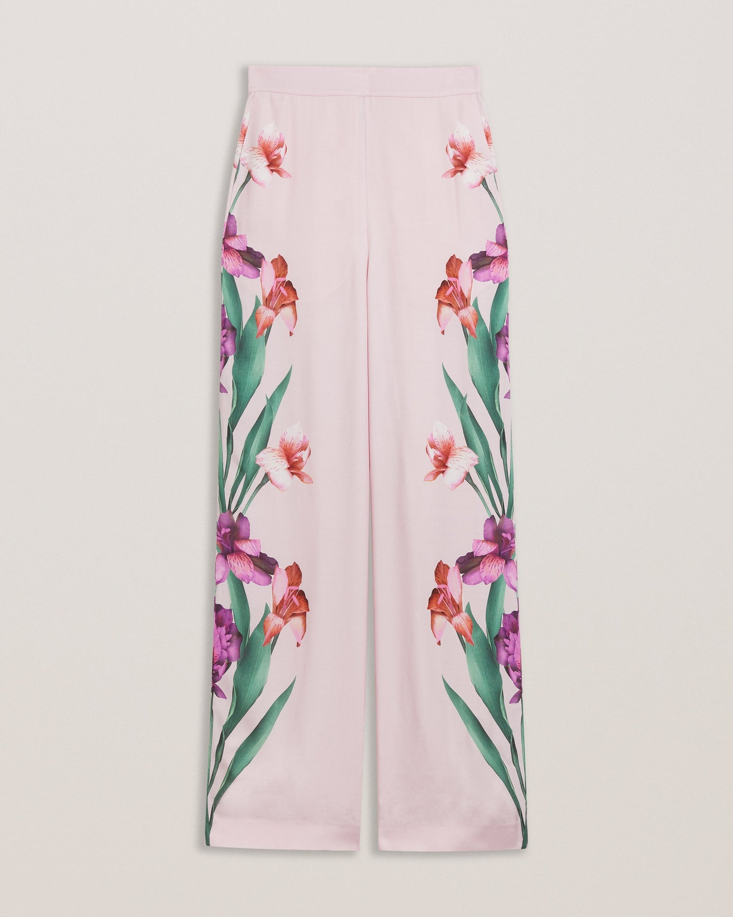 Women's Salca-Printed Wide Leg Trouser Lt-Pink