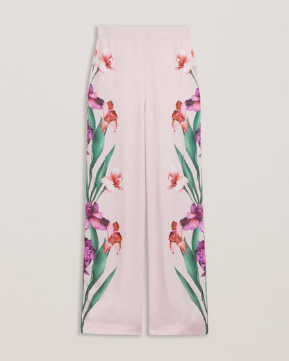 Women's Salca-Printed Wide Leg Trouser Lt-Pink