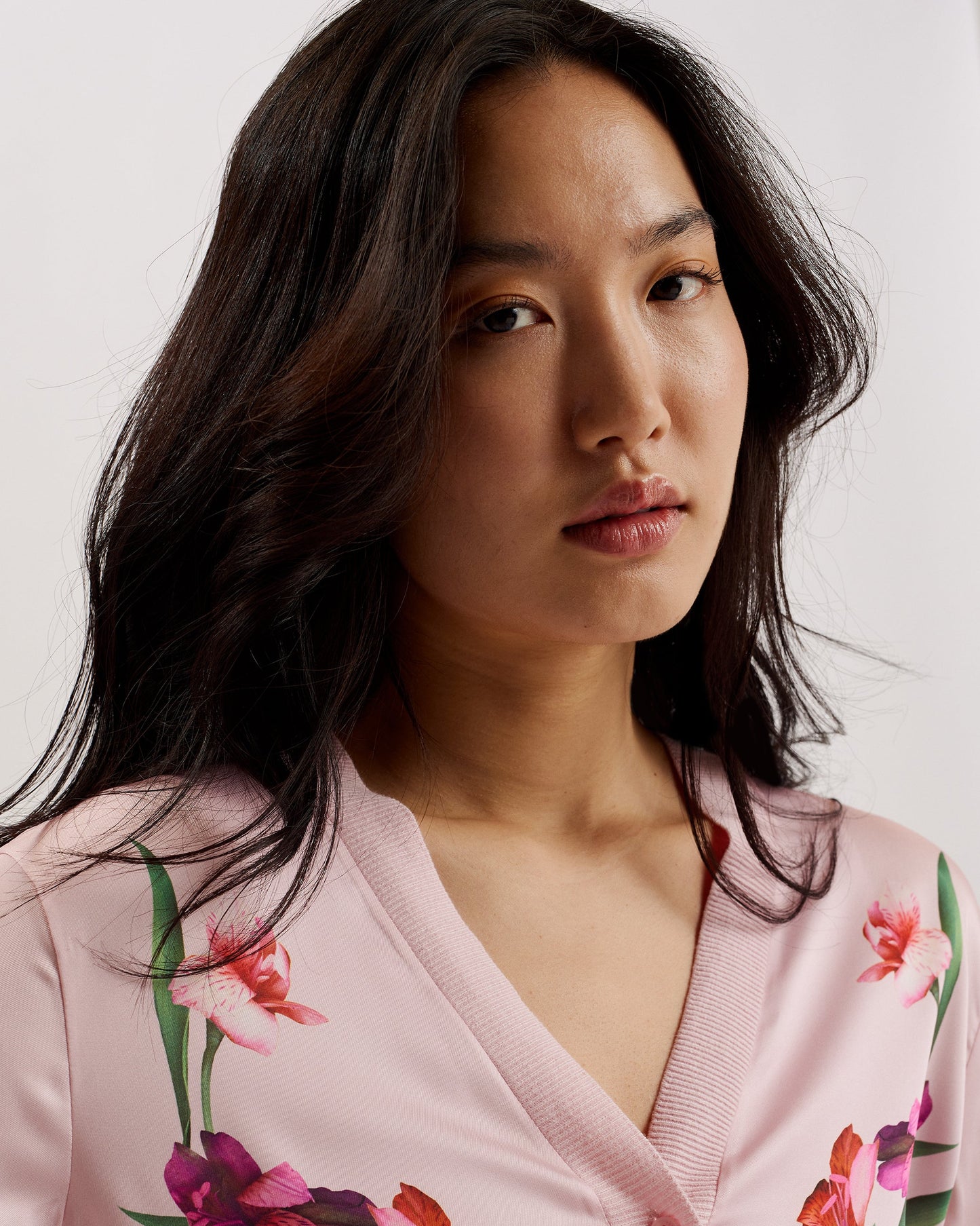 Women's Meralll-Woven Front Printed Cardigan Lt-Pink