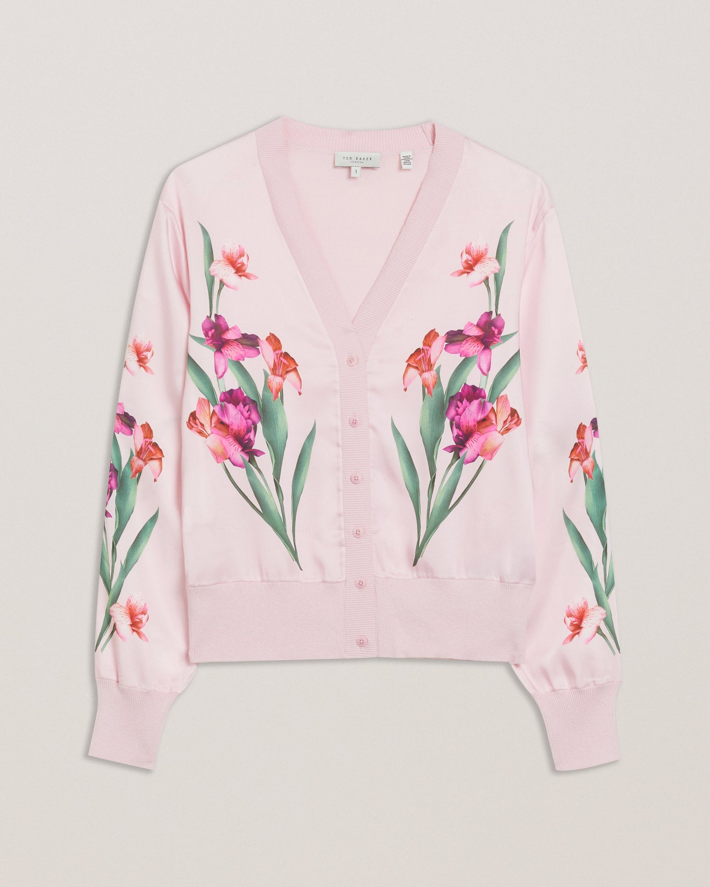 Women's Meralll-Woven Front Printed Cardigan Lt-Pink