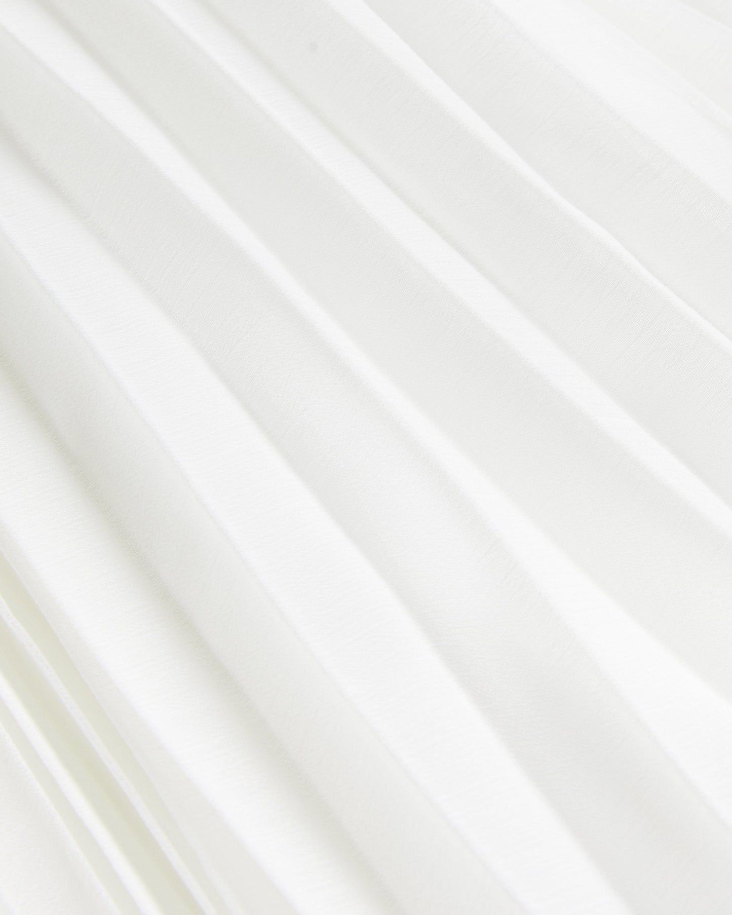 Women's Tambor-Pleat Midi Skirt & Elasticated Waist White