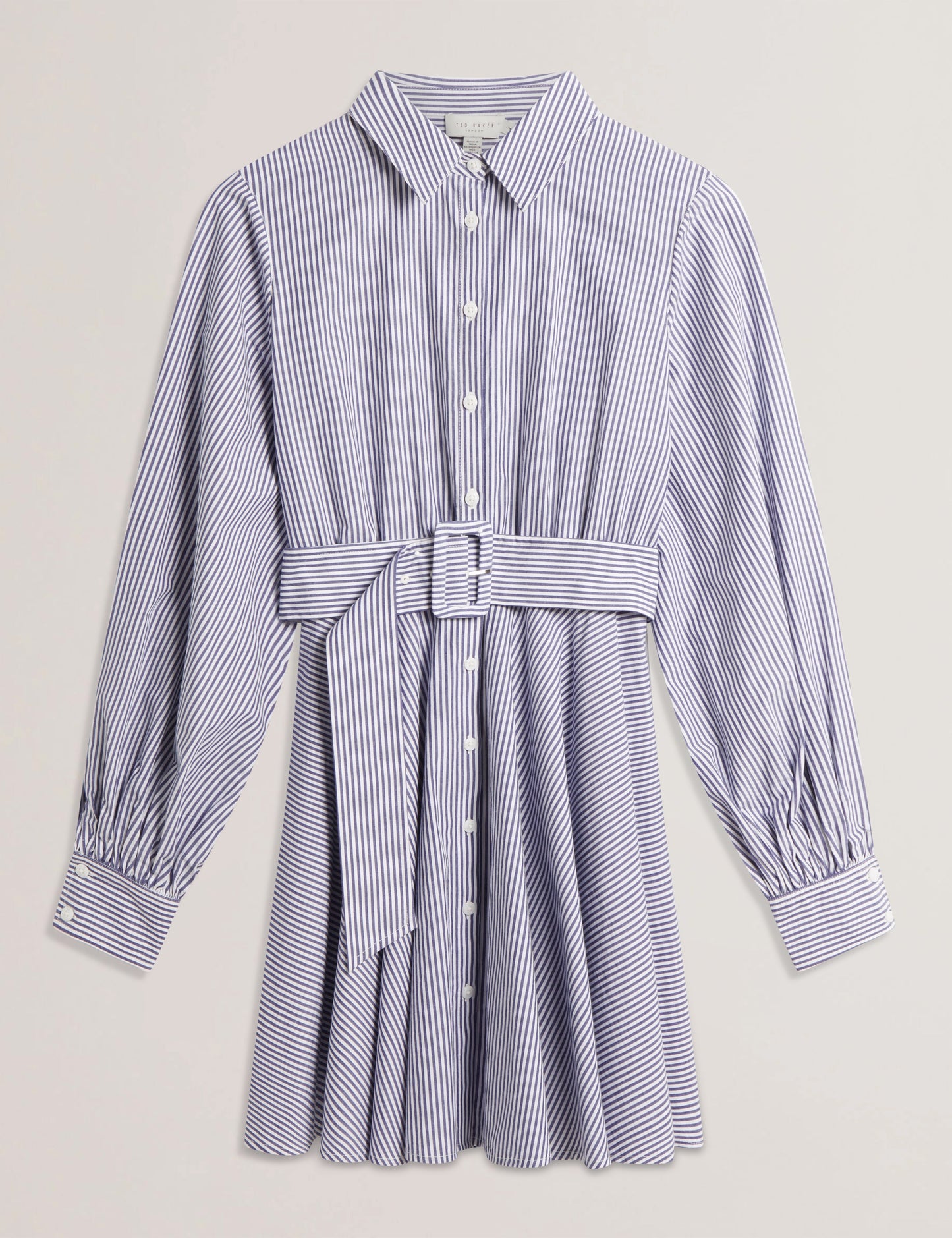 Women's IBARRA-Cotton Shirt Mini Dress Navy