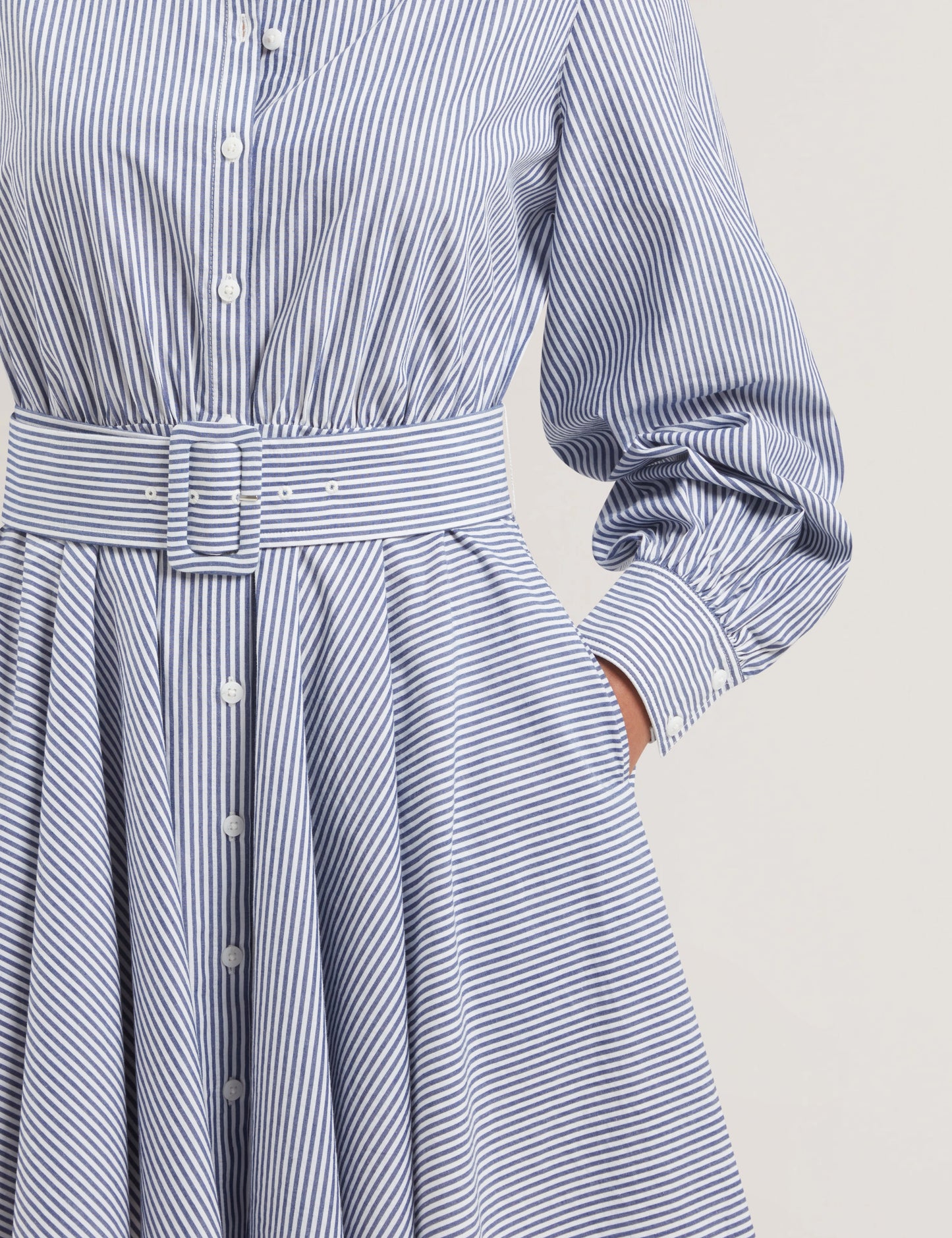 Women's IBARRA-Cotton Shirt Mini Dress Navy