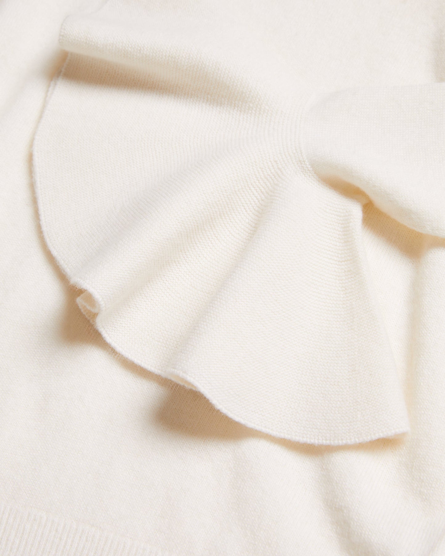 Women's Tamsenn-Roll Neck Fluted Sleeve Sweater Ivory