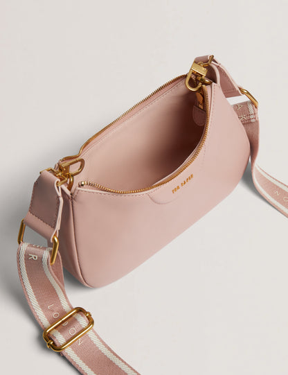 Women's ESSIY-Webbing Leather Crossbody Bag