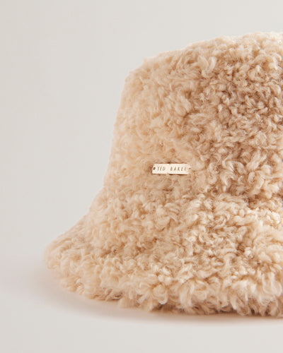 FLUFFYI: Faux Shearling Bucket Hat