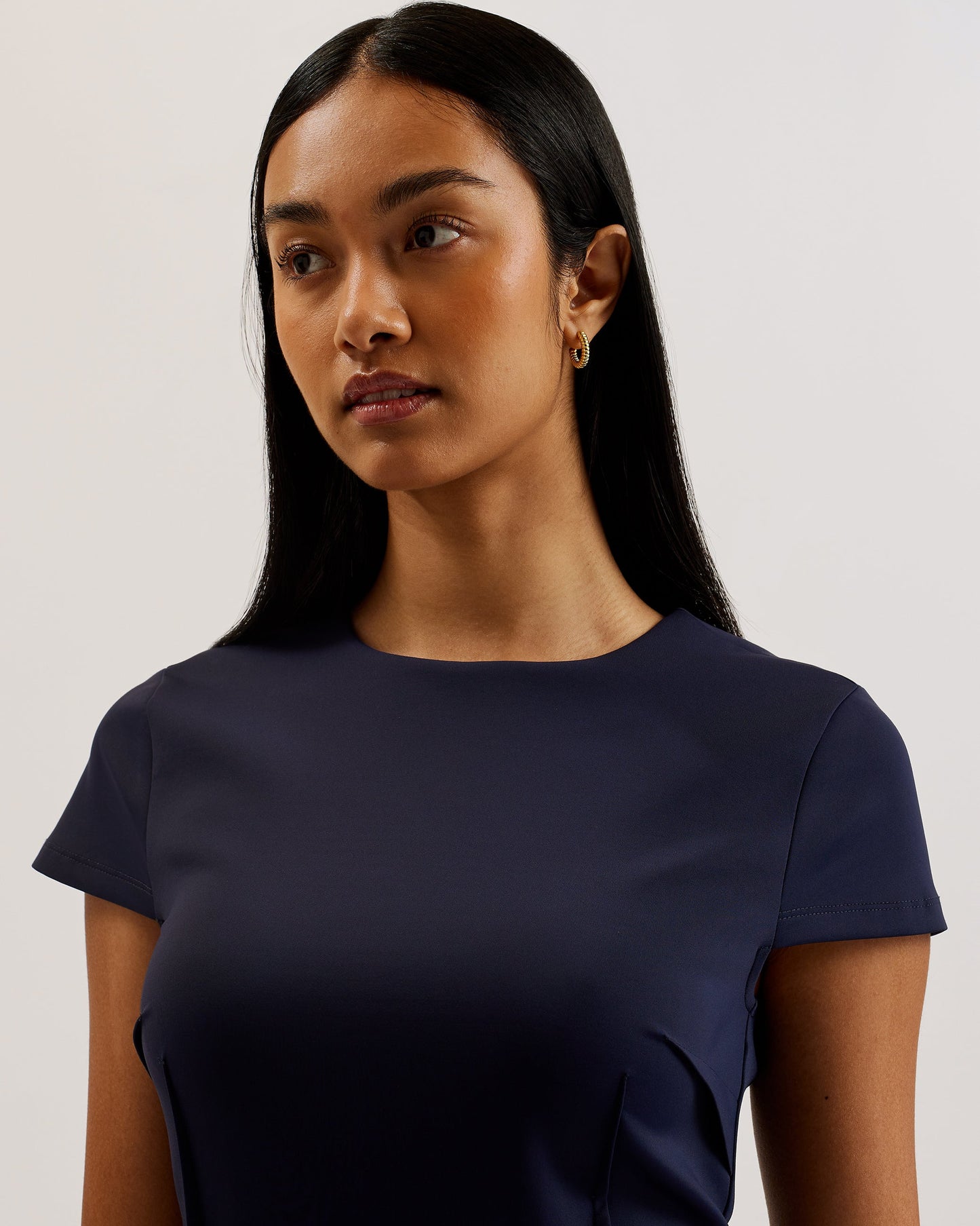 Women's Percell-Neoprene Skater Dress Navy