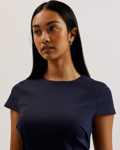 Women's Percell-Neoprene Skater Dress Navy