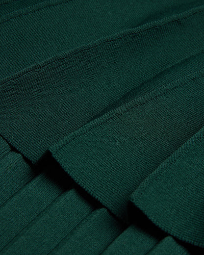 Women's Iivanna-Crew Neck Fluted Sleeve Knit Top Dk-Green