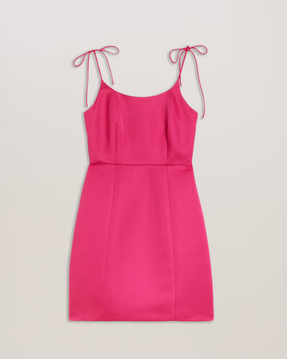 Women's Kavala-Tie Strap Bodice Waist Mini Dress Fuchsia