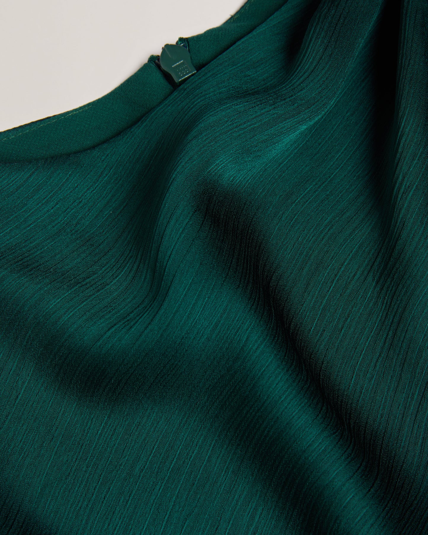 Women's Rimini-Draped Neck Detail Midi Dress Dk-Green