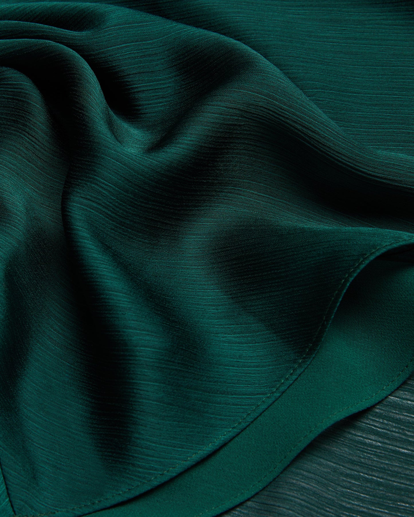 Women's Rimini-Draped Neck Detail Midi Dress Dk-Green