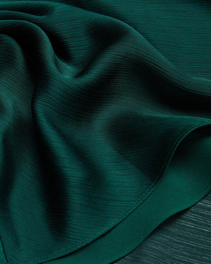 Women's Rimini-Draped Neck Detail Midi Dress Dk-Green