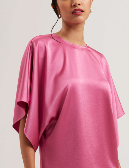 Women's Cherika-Bat Wing Sleeve Top Pink