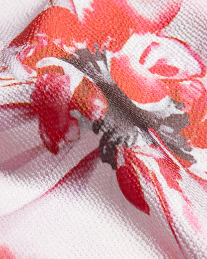 Women's Kohana-Cowl Neck Sleeveless Printed Blouse Red