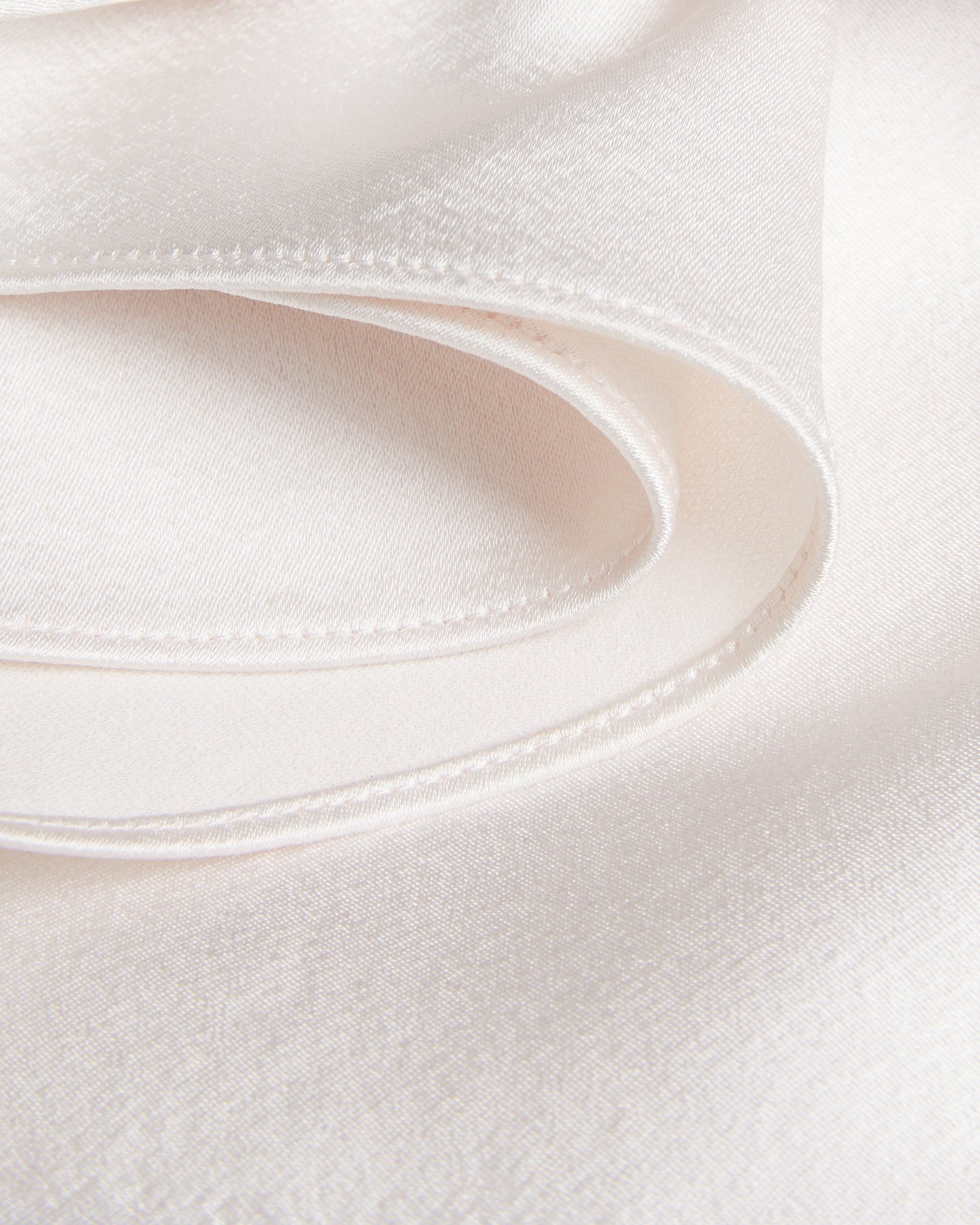Women's Siroi-Short Sleeve Satin Crew Neck Top Ivory