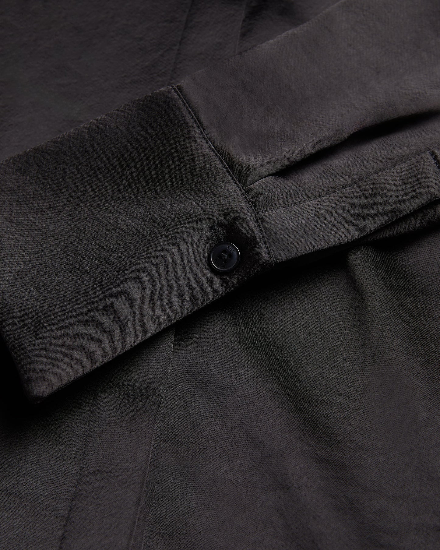 Women's Sonora-Long Line Satin Shirt Black