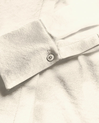 Women's Sonora-Long Line Satin Shirt Ivory
