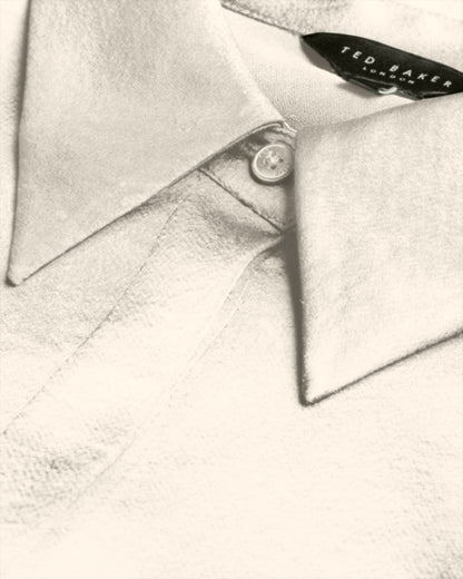 Women's Sonora-Long Line Satin Shirt Ivory