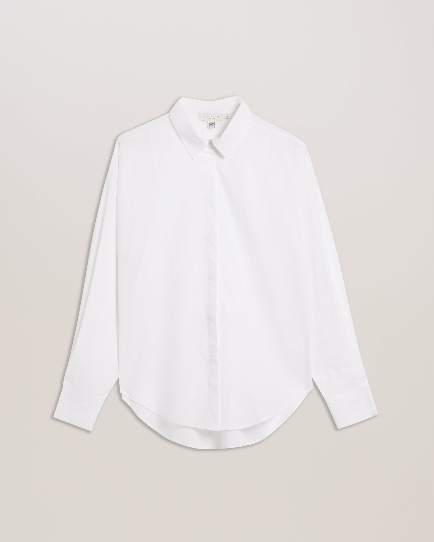 Women's Izote-Oversized Drop Shoulder Bib Detail White
