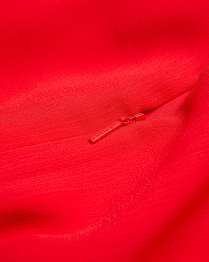 Women's Zebrina-Neck Tie Detail Long Sleeve Mini Red