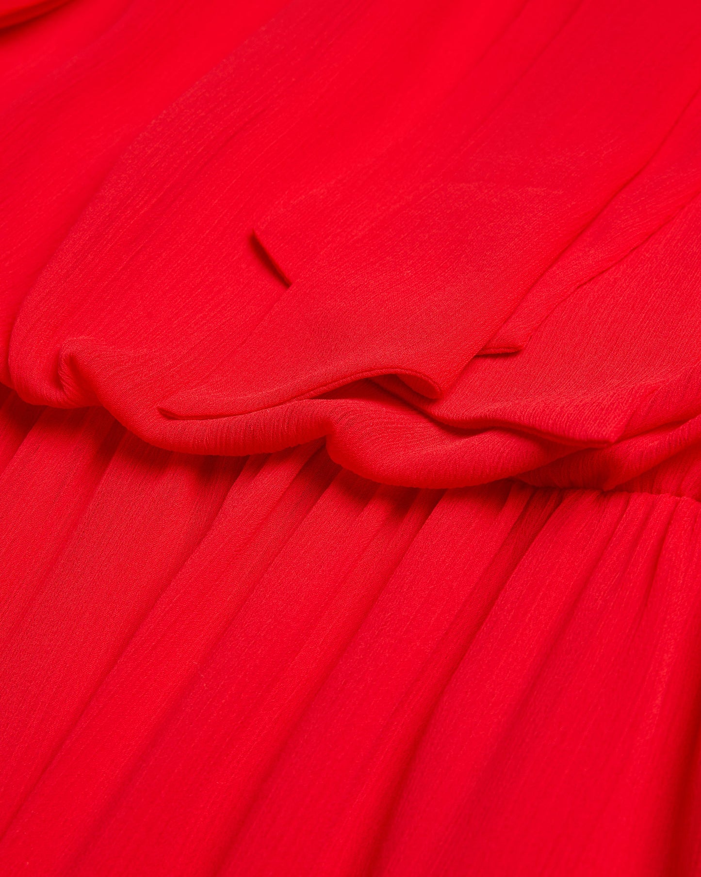 Women's Zebrina-Neck Tie Detail Long Sleeve Mini Red
