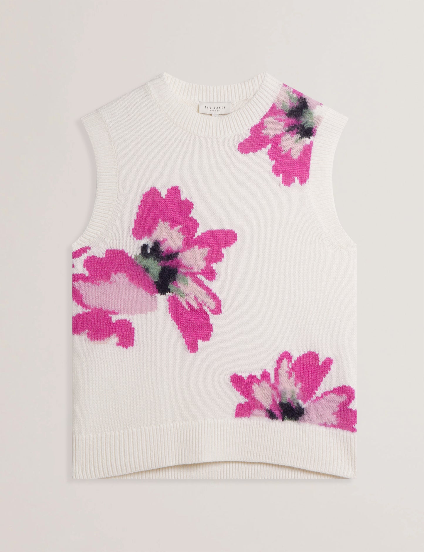 Womens SELENHA-Intarsia Knitted Floral Tank