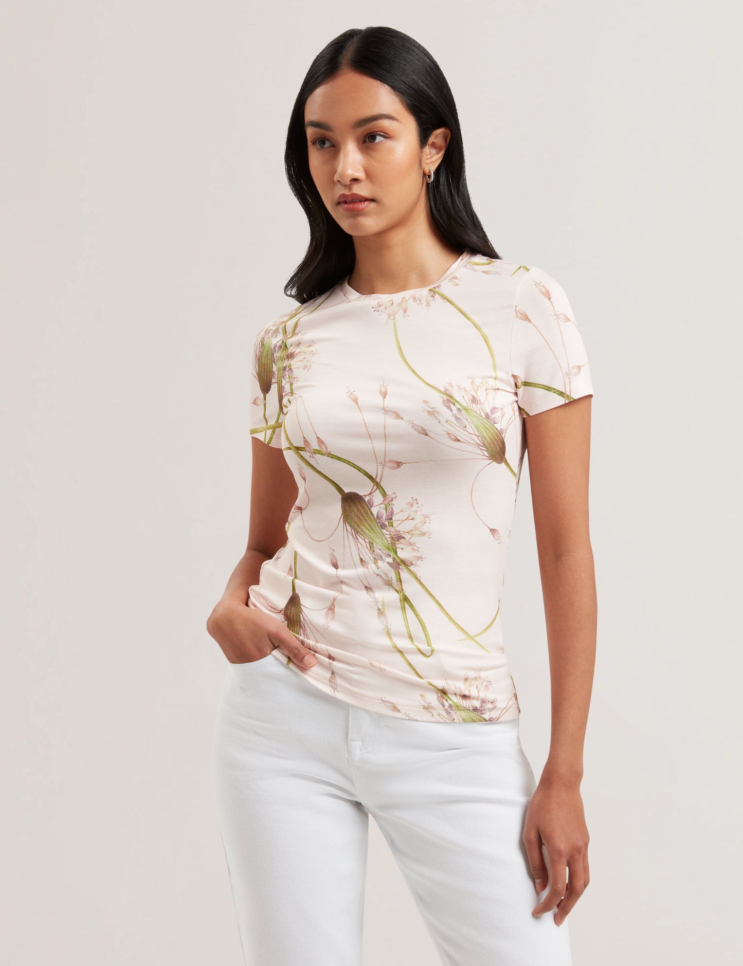 Womens LEXIII-Printed Fitted Tee