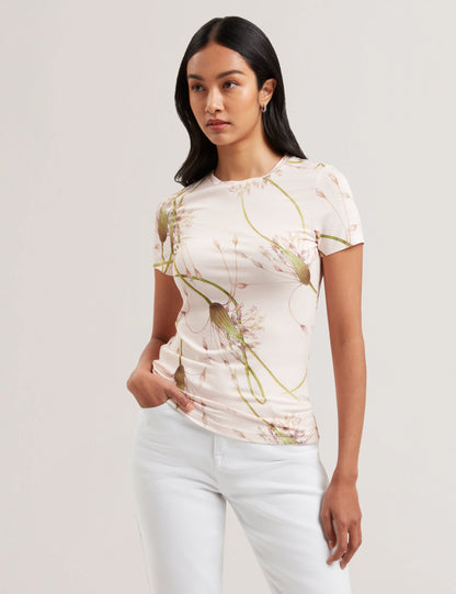 Womens LEXIII-Printed Fitted Tee
