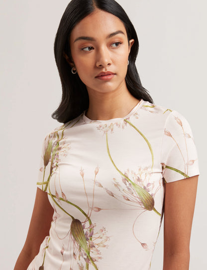 Womens LEXIII-Printed Fitted Tee