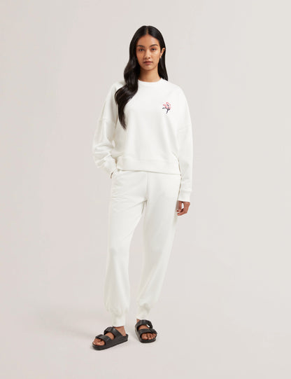 Women's JANETTT-Embroidered Logo Balloon Sleeve