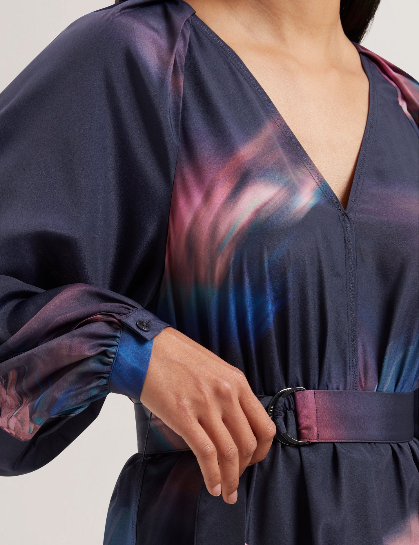 Women's ALTE-Printed Belted Mini Dress