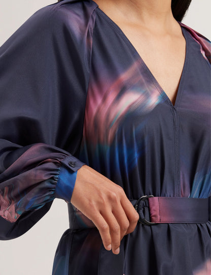 Women's ALTE-Printed Belted Mini Dress
