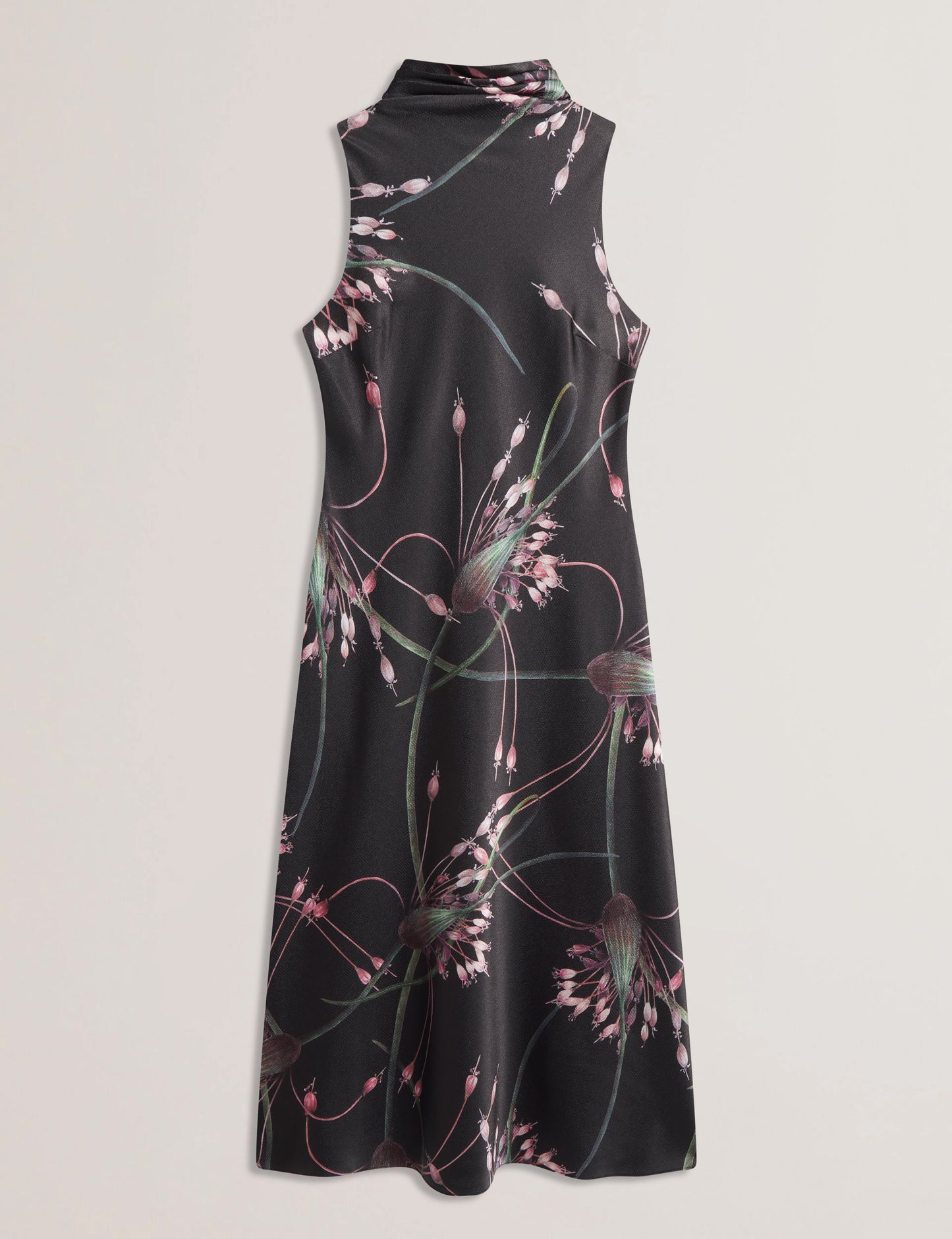 Women's Antua-Printed Cowl Neck Midi Slip Dress