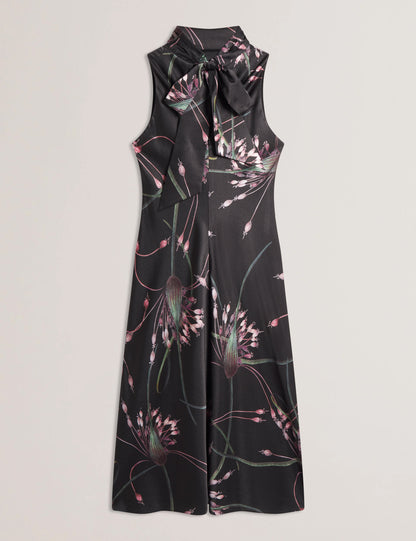 Women's Antua-Printed Cowl Neck Midi Slip Dress