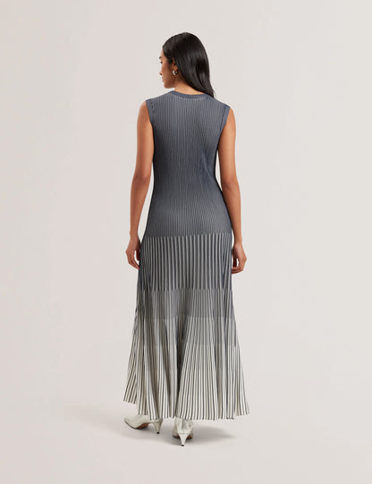 Women's DILYLAA-Textured Stripe Knitted Dress