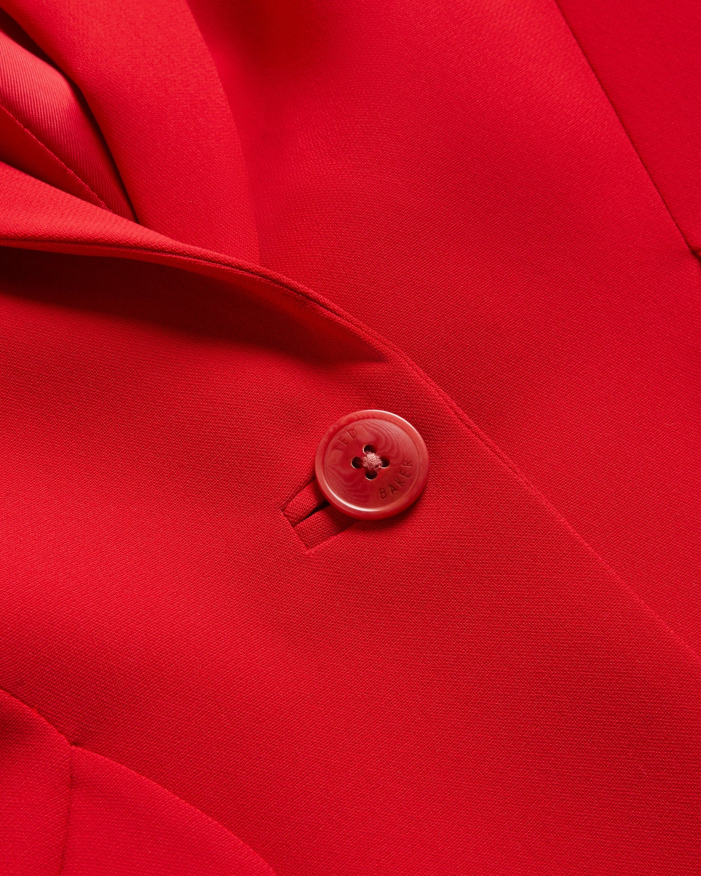 Women's Manabl-Single Breasted Tailored Blazer Red