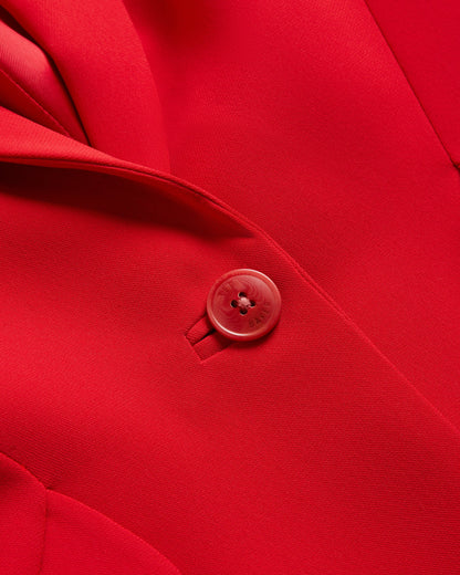 Women's Manabl-Single Breasted Tailored Blazer Red