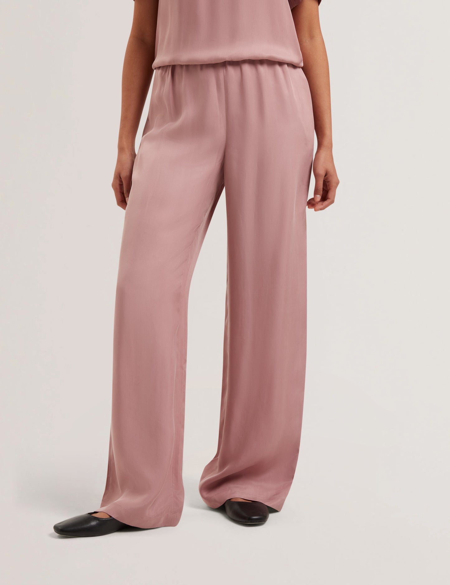 Women's VINCA-Cupro Wide Leg Trouser