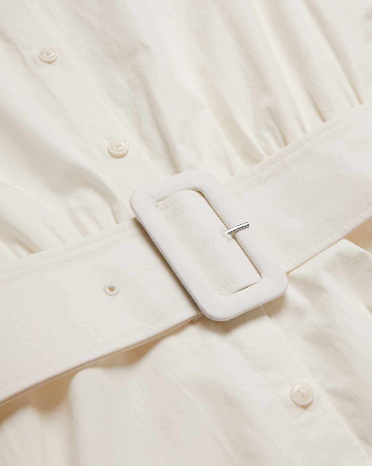 Women's Jurua-Long Sleeve Shirt Mini Dress White