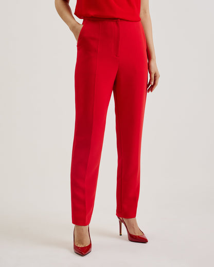 Women's Manattl-Tapered Tailored Trouser Red