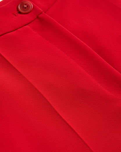 Women's Manattl-Tapered Tailored Trouser Red