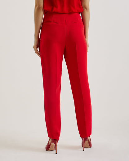 Women's Manattl-Tapered Tailored Trouser Red